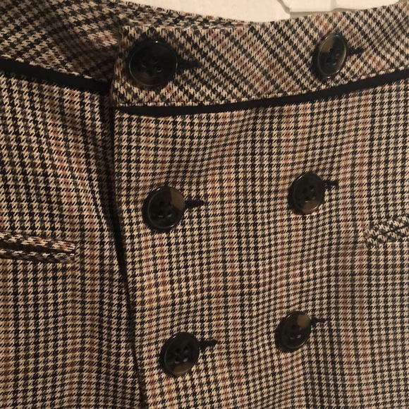 ZARA Checked Button-up Skirt - Picture 2 of 4